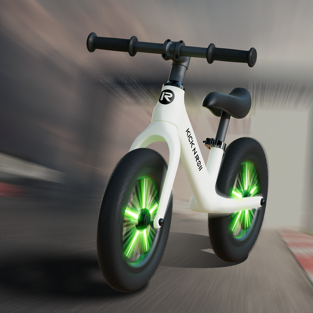 No Batteries Wholesale Kids Balance Bike 12 Inch Balance Bike with Light-up Wheels, Adjustable Seat