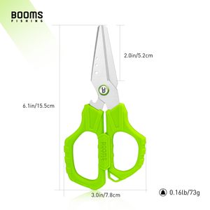 Tijeras de pesca con capacidad antióxido de 6,1 pulgadas, tijeras de corte de línea trenzada, abridor de 0,16 libras, función de galleta de nueces, tijeras de pescado S04 - Product Image 6