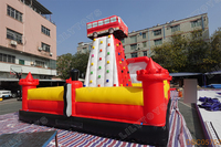 Lilytoys Custom ized Design Aufblasbares Sportspiel Aufblasbare interaktive Spiele Car Theme Bouncy Climbing Tower für Kinder