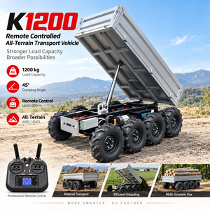 KYLIN K1200 Véhicule Agricole Autonome Mini-Dumper Électrique Télécommandé <span class=keywords><strong>Brouette</strong></span> Motorisée 600kg Auto-chargeante OEM - Product Image 2