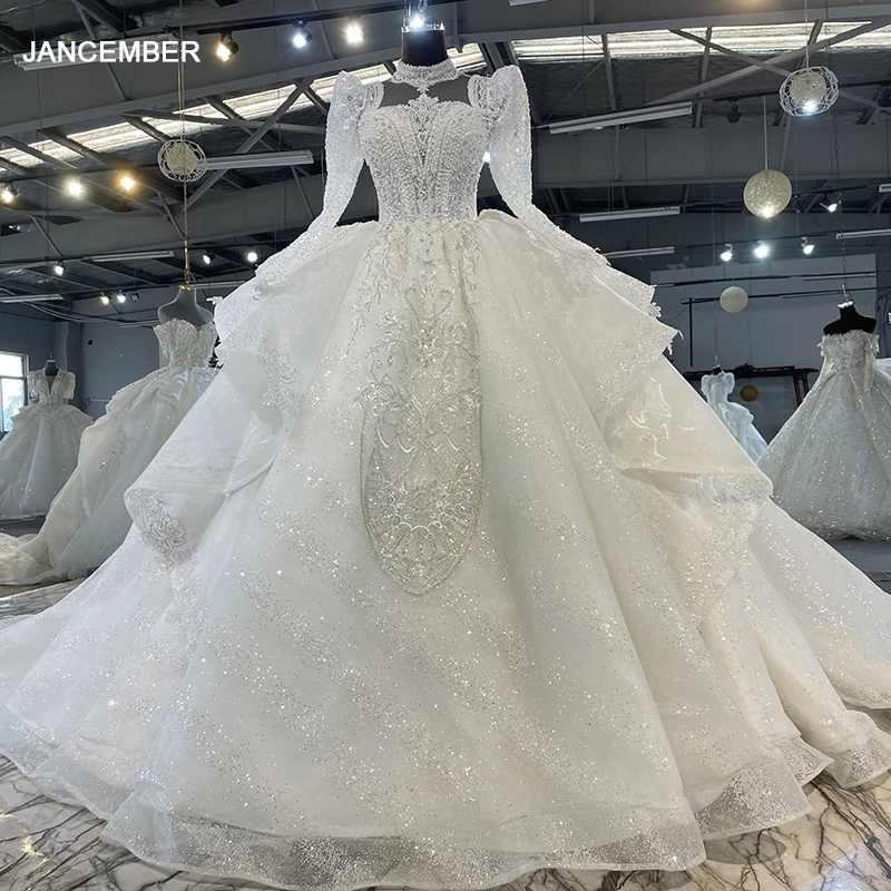 Женское свадебное платье с длинным рукавом jancдекабря Mn118