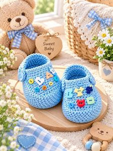 Zapatos de bebé de ganchillo, sandalias infantiles de suela suave, calzado de verano con decoración de botones, calzado para antes de caminar - Product Image 5