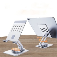 Support de téléphone portable pliable en aluminium pour bureau, prêt à être expédié, rotation à 360 degrés, support ergonomique en métal pour tablette