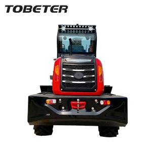 Mini chargeuse sur pneus télescopique certifiée CE TOBETER TL2500 pour le transport de pots de fleurs de petit jardin botanique - Product Image 6