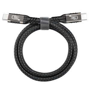 สายดาต้าแบบ USB Thunderbolt <span class=keywords><strong>3</strong></span> 4 USB 8K @ 60Hz ความเร็วสูงสุด40Gbps 5A 240W สายชาร์จเร็ว PD สาย USB4 Type C - Product Image 4