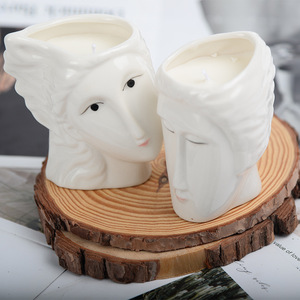 Porte-bougie en céramique personnalisés, bougies parfumées pour la décoration de la maison, cadeau - Product Image 1