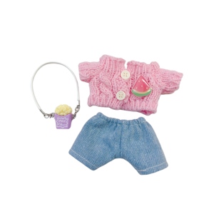 <span class=keywords><strong>2025</strong></span> Phong Cách Mới Thời Trang Búp Bê Quần Áo 14-17Cm Đầy Màu Sắc Phim Hoạt Hình Gấu Bông Ba Lô Vui Vẻ Ăn Mặc - Product Image 5