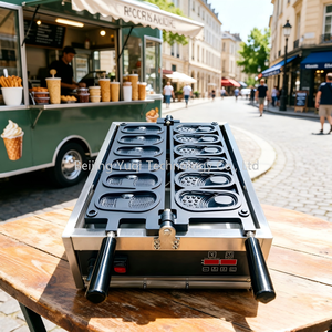 Máquina <span class=keywords><strong>para</strong></span> <span class=keywords><strong>Hacer</strong></span> Waffles Comercial de Acero Inoxidable Antiadherente <span class=keywords><strong>para</strong></span> Snacks, Pasteles y Galletas, Alta Productividad <span class=keywords><strong>para</strong></span> el Hogar o Restaurantes, 220V 110V - Product Image 1