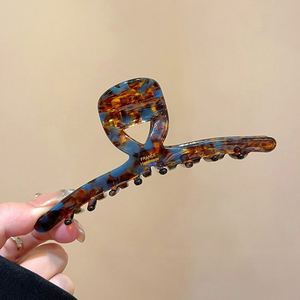 Elegante Pinza Grande de Acetato Hecha a Mano para Mujer, para Peinados de Moño, Estilo Vintage Chic, Adorno para el Cabello, Regalo para Bodas y Fiestas - Product Image 1