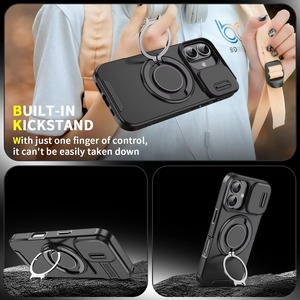 Per <span class=keywords><strong>Apple</strong></span> <span class=keywords><strong>iPhone</strong></span> 17 Pro Max: Custodia Protettiva Antiurto in TPU+PC con Anello Magnetico, Stile INS, Disponibile in Diverse Colorazioni - Product Image 5