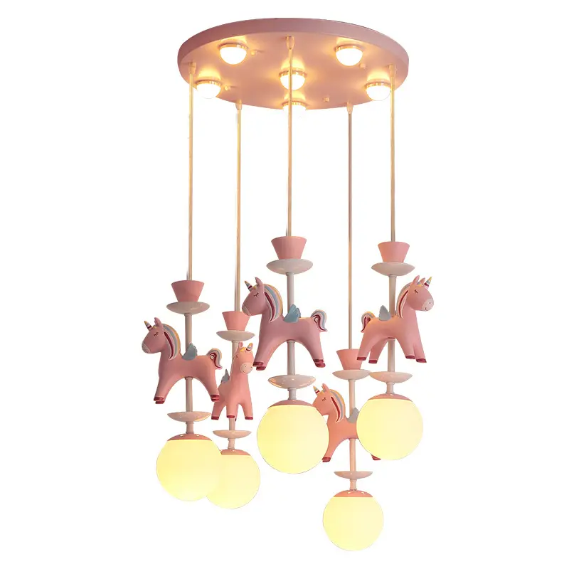 Plafonnier led suspendu en résine bleu et rose, design moderne et simpliste, éclairage d'intérieur, luminaire décoratif de plafond, idéal pour une chambre d'enfant, un garçon ou une fille