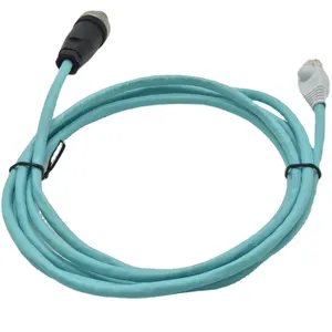 Adattatore da 4Pin maschio a RJ45 codice D connettore per cavo industriale M12 M8 connettore femmina a 3 Pin cavi di alimentazione 7/8 maschio 7/8 femmina DIN 4