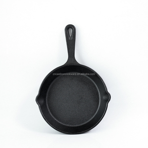 Poêle à frire en fonte antiadhésive pré-assaisonnée Poêle à frire en fonte robuste pour <span class=keywords><strong>restaurant</strong></span> et cuisine à domicile - Product Image 3