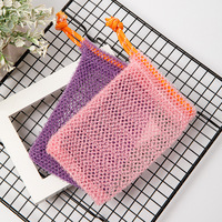 Sac de Savon en Nylon Africain Personnalisé en Gros, Éponge Exfoliante Simple pour le Corps et le Bain