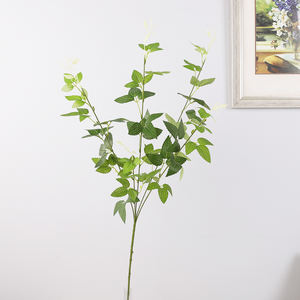 Directo de fábrica, 5 tenedores, rama de Sauce a la deriva verde artificial, hojas de <span class=keywords><strong>judío</strong></span> errante para ceremonia de decoración de hotel en casa - Product Image 6