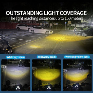 MD17 20W 2000LM luci LED moto con funzione stroboscopica per R1200GS F800GS <span class=keywords><strong>K1600</strong></span> & montaggio universale - Product Image 6