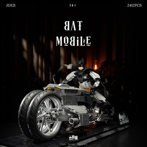 XJD JD121 2421 Pezzi Set <span class=keywords><strong>di</strong></span> Costruzioni Modello Auto Batmobile del Film, Mattoncini Tecnici in Plastica, Giocattolo Moderno, Regalo per le Feste - Product Image 3