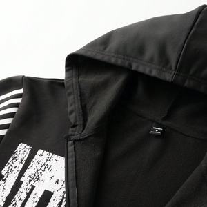 Ensembles de survêtements streetwear personnalisés pour hommes, imprimés sérigraphiés, deux pièces, avec pantalons évasés et sweats à capuche - Product Image 3