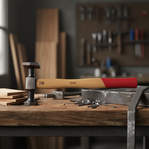 Martillo 393 Zg de 800g con Cabeza de Acero Forjado y Mango de Madera con Empuñadura Roja para Trabajos de Metalurgia y Carpintería - Product Image 3