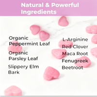 Gommes aux phéromones féminines pour adolescents et adultes Hormone Balance Supplément à base de plantes Produit de beauté Gummy Candy Dosage
