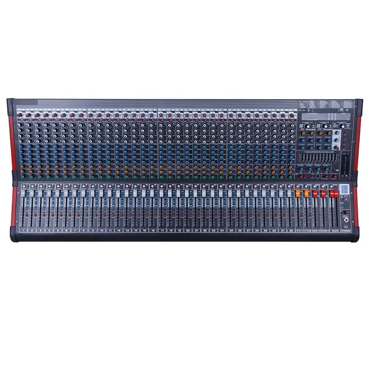 KS 32 yeni tasarım çift 99 dsp 4 grup 4 AUX çıkışı ses mikseri 32 kanal müzik mikser konsolu