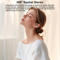 Mini écouteurs intra-auriculaires ANC TWS sans fil Bluetooth, petits écouteurs stéréo à réduction de bruit pour dormir sur le côté