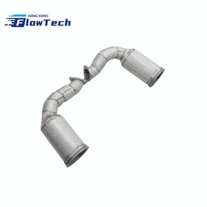 Tuyau d'échappement de haute qualité en acier inoxydable 304 pour Lamborghini Urus 4.0L V8 Twin Turbo Racing, mise à niveau de l'échappement avec bouclier thermique - Product Image 4