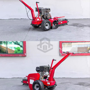 Machine de tranchée haute puissance 15HP Mini trancheuse à chaîne Mini trancheuse pour le défrichement des terres désherbage creuser des tranchées - Product Image 5