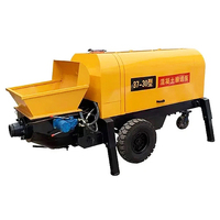 Penjualan laris pompa beton semen Mini kecil kompresor Diesel pompa Mortar beton dengan harga murah