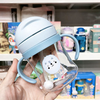Tasse à paille pour enfants en gros Bouteille d'eau à poignée de bébé anti-étouffement et sans fuite