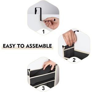 Over The Door Hanging Organizer 5 <b>Shelves</b> 10 Pockets Bathroom Bedroom Storage <b>Hook</b> Type Non Woven Fabric - Product Image 6