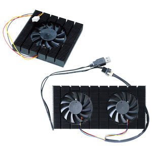 Dissipatore di calore nero CPU ventola di raffreddamento in alluminio anodizzato scheda grafica Backplane Video miglioramento delle prestazioni di raffreddamento - Product Image 1