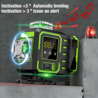 Niveau laser vert 4D industriel 16 lignes à auto-nivellement 360° omnidirectionnel à fixation murale rotatif – Offre Spéciale
