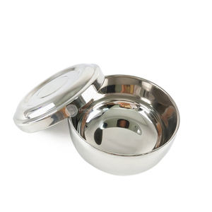 IKITCHEN ถ้วยซุปข้าวสแตนเลส201,ภาชนะอาหารเย็นแบบเกาหลีชามผสมสลัดแบบมีฉนวนสองชั้นพร้อมฝาปิด - Product Image 1