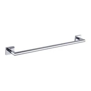 NC6582-C Wall Mounted Brass Metal Black Bathroom Single Towel Bar