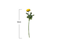 2 Tangkai Bunga Ranunculus Buttercup Artificial Real Touch, Rasa Lembut Seperti Asli, untuk Dekorasi Rumah, Pernikahan, Hari Ibu, Thanksgiving