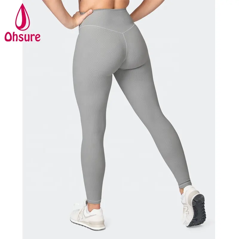 Legging untuk wanita, Legging Yoga pinggang tinggi kebugaran lari cepat kering tembus udara