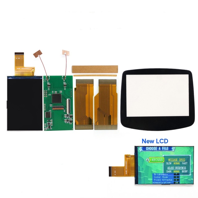 Updated V5 HD 9 Pixels to 1 Pixel Drop in 3.0" 3 Inch Highlight 720x480 Retro Pixel OSD Menu IPS LCD Screen  Kit for GBA Advance