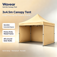 Tente publicitaire extérieure 3x4,5m en gros pour événements, sports et expositions avec protection UV50+ et tissu Oxford en PVC