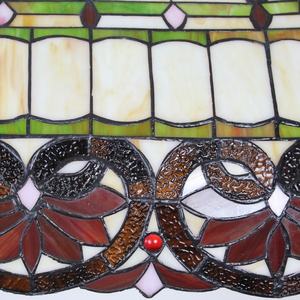 Lámpara Colgante LED de Estilo Barroco Tiffany de 28'' Hecha a Mano con 6 Luces de 3500K Blanco Cálido para Sala de Estar - Product Image 5