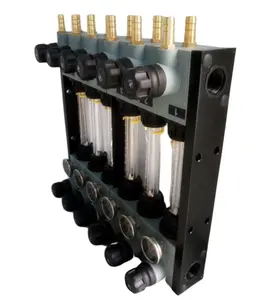Berbagai ukuran injeksi 6IN 6out distribusi air manifold 8 L Min regulator aliran air