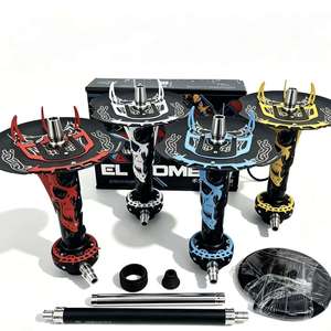 Base de Metal para Cachimba con Impresión Personalizada, Set de Pipa de Agua, Accesorio para Fumar en Escritorio, para Lounge o Bar - Product Image 4