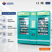 Máquina Expendedora de Medicamentos Inteligente Winnsen 24H, Refrigerada, con Pantalla Táctil, para la Comunidad