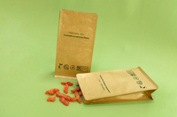 Sacs de sécurité verticaux à poignée gilet en plastique compostable de haute qualité pour aliments et snacks, avec impression par gravure