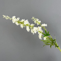 Bunga Delphinium Sutra Buatan Tangkai Tunggal Buatan Tangan Dekorasi Pernikahan Paskah Hari Ibu