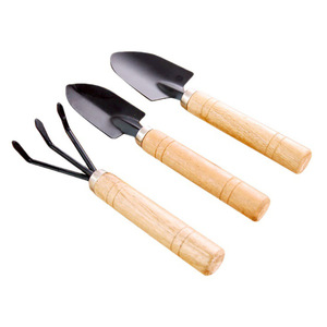 Kit <span class=keywords><strong>de</strong></span> jardinage industriel DIY trois pièces pour mini-succulentes, outils légers en bois et fer, <span class=keywords><strong>pelle</strong></span> à fleurs pour ameublir le sol avec <span class=keywords><strong>manche</strong></span> en fer - Product Image 2