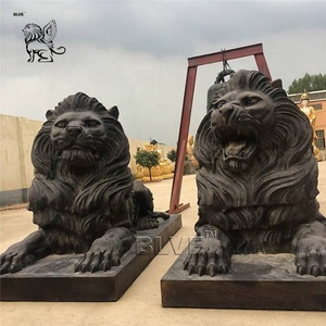 Escultura <span class=keywords><strong>de</strong></span> Animales <span class=keywords><strong>de</strong></span> Metal para Decoración <span class=keywords><strong>de</strong></span> Jardín Moderna y Grande Personalizada <span class=keywords><strong>de</strong></span> BLVE, Estatua <span class=keywords><strong>de</strong></span> León <span class=keywords><strong>de</strong></span> Bronce <span class=keywords><strong>de</strong></span> Tamaño Real para Exteriores - Product Image 2