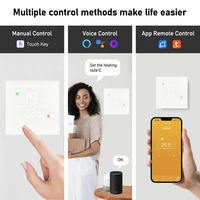 Termostato Inteligente para Calefacción por Suelo Radiante con Pantalla WiFi, Control por Aplicación, Pantalla LED a Color, Calefacción Eléctrica por Suelo Radiante Compatible con Alexa/Google