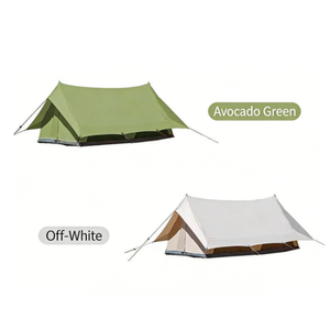 เต็นท์สกัลต์หรูหราสำหรับกิจกรรมกลางแจ้ง ใช้ได้ทุกฤดู สำหรับแคมป์ปิ้งแบบ Glamping รองรับ 2 คน สีเขียวมะกอก พร้อมเต็นท์คลุม - Product Image 5