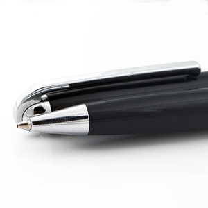 Bolígrafos de Negocios Resistentes y Elegantes con Clip para Logotipo, Bolígrafo Negro - Product Image 4